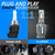 D-Lumina H15 LED Headlight Bulbs Canbus Error Free 40W +10W Daylight 12000LM 6500K – 2 Pcs