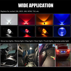 Argo H6W LED Bulbs - White Xenon Look Sidelight, Canbus Error Free, For Cars & Vans (434/433 T11)