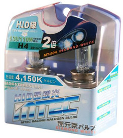 MTEC H4 12v 60/55w Diamond White Upgrade Bulbs (Twin Pack)
