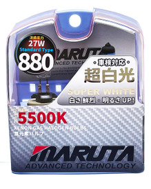 MARUTA® 880 (H27W/1) 12v 5500K Xenon Gas Filled Upgrade Bulbs With Advanced Technology