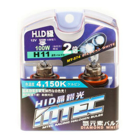 MTEC H11 12v 55w Diamond White 4150K Fog Light Upgrade Bulbs