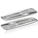 BMW 1 3 5 & X Series Chrome Fender Amber LED Side Indicators