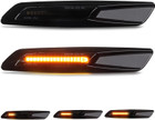 D-LUMINA Dynamic (Sequential) BMW 1/3/5/X1/X3 Series Black Fender Amber Side Indicator Lamps