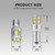 T4W (233) 10* 3030 SMD (12V-24V) Canbus White Sidelight LED Bulbs, Pack of 2