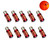 581 PY21W 36*3030 Smd Amber Canbus LED indicator bulbs