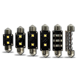 2 x 36mm (272) Festoon 2* 6 Watt Osram CREE-XPE Chip Canbus LED