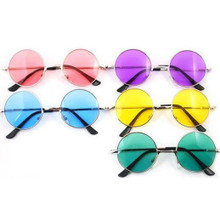 SUNGLASSES - Hippie Coloured Circle Glasses
