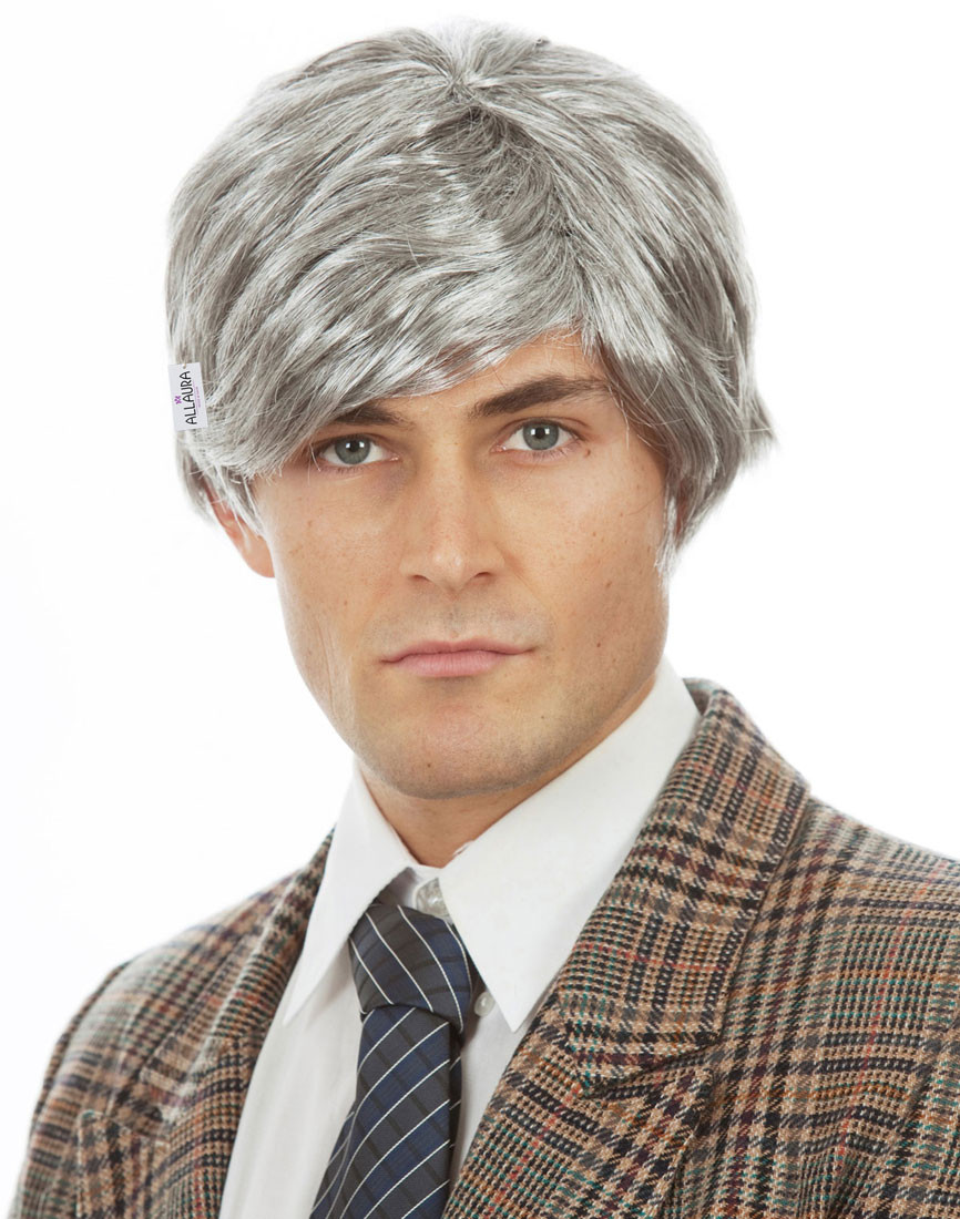 Old Man Grey Richie Benaud Costume Wig By Allaura Old Man Grey Richie Benaud Costume Wig By Allaura