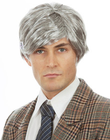 Old Man Grey (Richie Benaud) Costume Wig - by Allaura