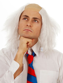 Einstein White Wigs Accessories for Dress Up Lady+ Einstein Wigs 2 Set Costume Wig Old Lady Gray Wigs 