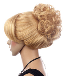 DELUXE Cinderella Blonde Bun Costume Wig - High Quality