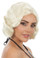 DELUXE Classic Finger Curls Blonde Costume Wig