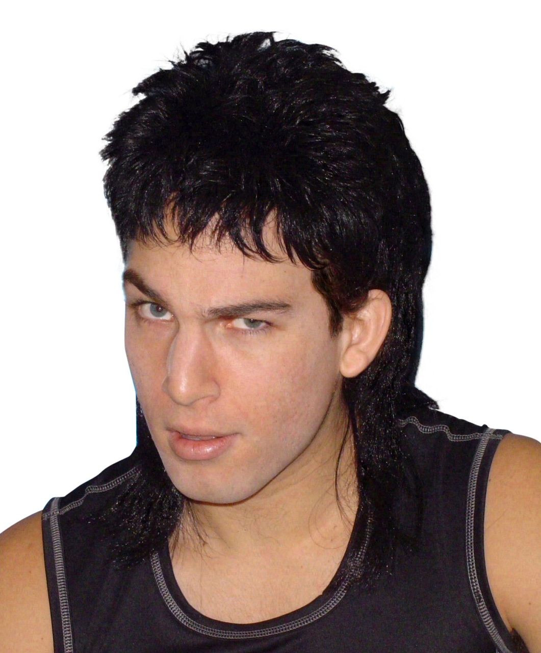 Mullet 80 S Black Classic Costume Wig The Wig Outlet