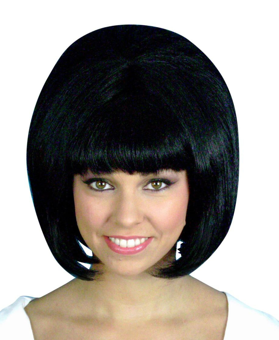 black 60s wig