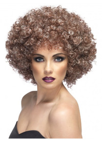 Natural Brown Curly Afro Wig