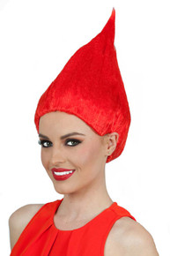 Red Troll Doll / Gnome Costume Wig