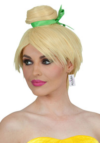 Tinkerbell Inspired Blonde Bun Costume Wig - by Allaura