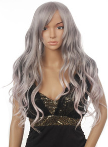 BLAIRE - DELUXE Silver Grey Wavy Long Fashion Wig - by Allaura