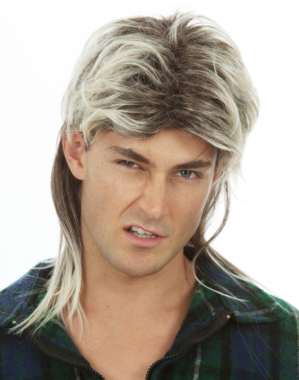 80s Mullet Wig Blonde Mens Costume Wig (Joe Dirt, MacGyver, Joe Exotic