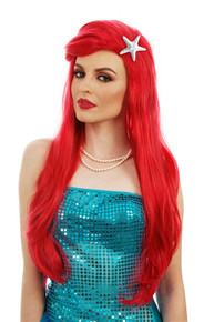 Ariel Long Red Womens Costume Wig - by Allaura