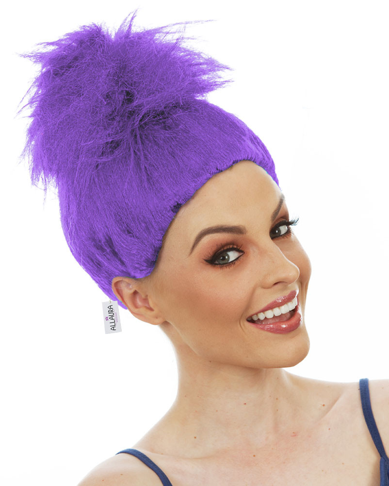 kids purple wig