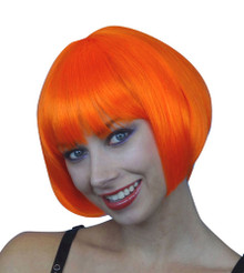 Deluxe Classic Orange Bob Costume Wig
