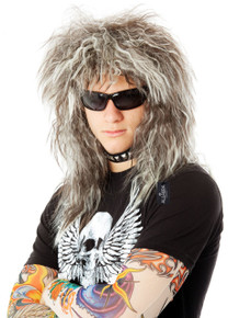 80's Glam Rock God Mens Rocker (Bon Jovi) Costume Wig - by Allaura