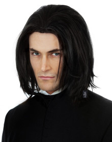 Dark Wizard (Severus Snape) Black Mens Boys Costume Wig - by Alluara