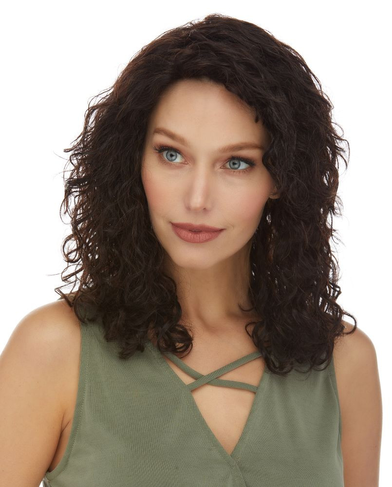 Arlene 100 Brazilian Remy Human Hair Natural Curls Black Wig