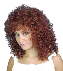 80's Perm Auburn Costume Wig - by Allaura