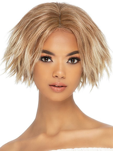 JACE - 10" TEXTURED CHOPPY CUT WITH INVISIBLE CENTER PART  WIG - by Vivica Fox