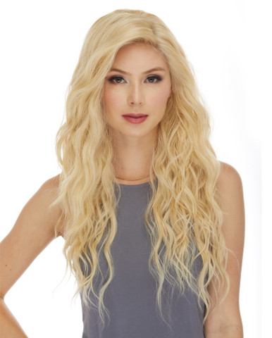 SHAKIRA - Swiss Lace Front Mono Top Blonde Long Wavy Wig ...