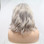 CHANEL - Lace Front Grey Blonde Wavy Bob Wig - by Queenie Wigs
