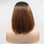 LAURA - Lace Front Ombre Auburn Brown Long Bob Wig - by Queenie Wigs
