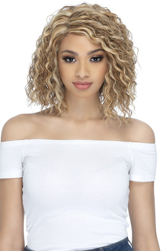 WENDY -  Lace Front 12" Loose Waves Crimped Bob Wig - by Vivica Fox P2216