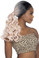 LOWPONY WIG -  Lace Front 22" Low Body Curl Ponytail Wig - by Vivica Fox TT1B/PPK