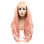 ROSE - Lace Front Long Baby Pink Wig - by Queenie Wigs