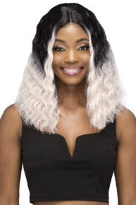 LEIA -  Heat Resistant Lace Front Yaki 14 inch Crimped Curly Wig - by Vivica Fox