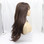 MOCHA - Heat Resistant Dark Brown Wavy Wig with Light Fringe by Queenie Wigs