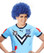 Blue NSW Afro State of Origin Costume Wig - by Allaura