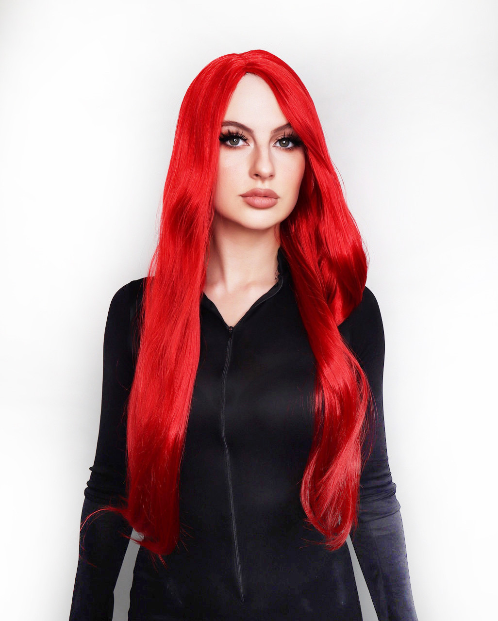Fire Red Phoenix Long Straight Wig - The Wig Outlet