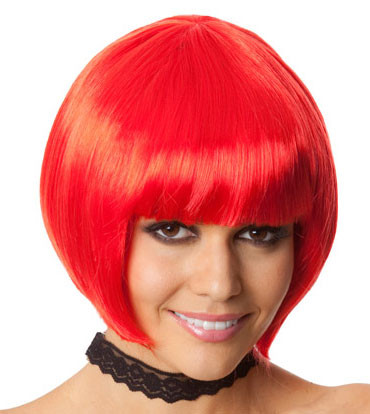 Party Bob (Red) Costume Wig - by 