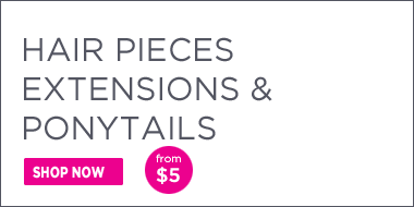 HAIR PIECES, EXTENSIONS & PONYTAILS