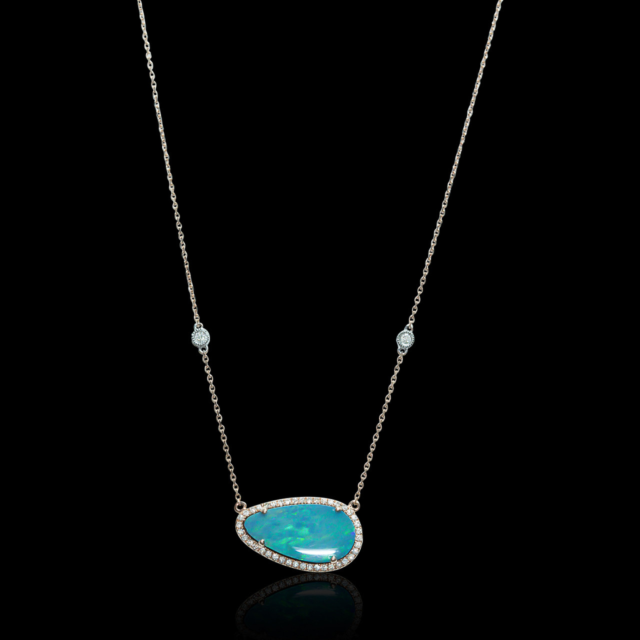 women's opal necklaces