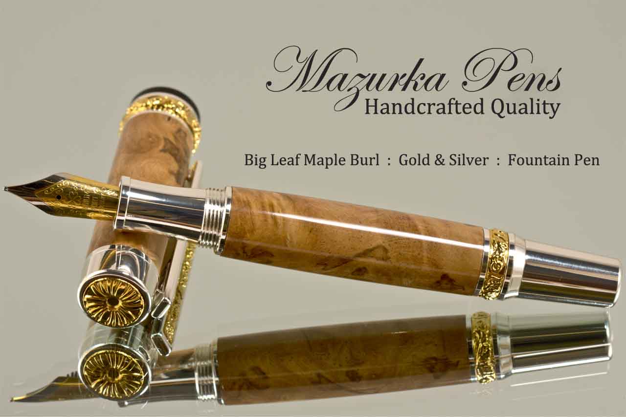 Big Leaf Maple Burl Pen Example