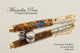 Teal & Golden Brown Pinecone Rollerball