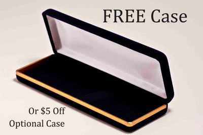 Free standard pen case or $5 off upgraded case