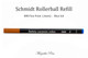 Schmidt 888 Rollerball Refill, Blue Ink, Fine Point