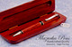 Rosewood pen box, pictured with optional pen (MZKPEN0390)
