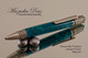 Handmade Ballpoint Pen, Celtic Chrysocolla TruStone Pen, Antique Pewter